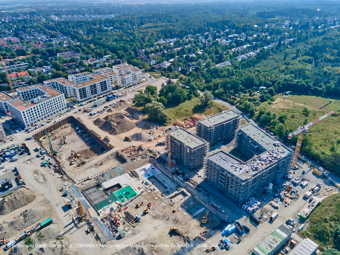 22.07.2022 - Baustelle Alexisqaurtier und Pandion Verde in Neuperlach